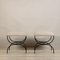 Set of Large Strapontin Shearling Stools by Atelier Cabanel, Image 3