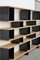 Polished Oak and Matte Black Horizontal Shelving Unit by Atelier Cabanel, Image 5