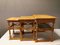 Nesting Tables in Oak with Carvings attributed to Henry Kjærnulf for Nyrup Furniture Factory, Denmark, 1960s, Set of 3, Image 4