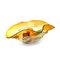 Flounder Centerpiece in Amber Murano Glass and Crystal with Gold Details from YourMurano 4