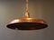 Lámpara colgante danesa de cobre, años 60, Imagen 3