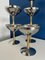 Large Silver and Metal Stainless Steel Bowls, Set of 6 4
