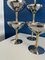 Large Silver and Metal Stainless Steel Bowls, Set of 6 3