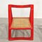 Red Vienna Straw Folding Chairs Mod. Trieste by A. Jacober and p.daniello for Bazzani, 1970s, Set of 4 7
