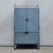 Industrieller Blauer Vintage Schrank, 1960er 1