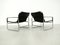 Italian Attico Black Leather Chairs by Antonello Mosca for Elisse, 1970s, Set of 2, Image 5
