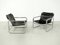 Italian Attico Black Leather Chairs by Antonello Mosca for Elisse, 1970s, Set of 2, Image 3