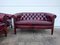 Chesterfield Group 2+2+1 in Red Leather, Set of 3 9
