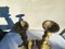 Art Nouveau Brass Candleholders, 1890s, Set of 2 5