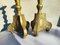 Art Nouveau Brass Candleholders, 1890s, Set of 2 4