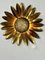 Italienisches Vintage Sonnenlicht aus goldenem Messing, 1960er 6