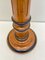 French Faux Burl Painted Wooden Pedestal Plant Stand, 1940s 9