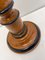 French Faux Burl Painted Wooden Pedestal Plant Stand, 1940s 8