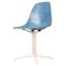 Silla La Fonda de fibra de vidrio en azul de Charles & Ray Eames para Herman Miller, 1960, Imagen 1