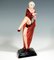 Art Deco Figure Posing Dancer with Cloth attributed to Lorenzl for Goldscheider Vienna, 1939 2