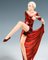 Art Deco Figure Posing Dancer with Cloth attributed to Lorenzl for Goldscheider Vienna, 1939 6