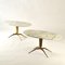 Tables Basses Dubè Relief en Marbre et Bronze attribuées à Duilio Barnabé pour Fontana Arte, Italie, 1955, Set de 2 3