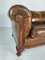Antikes Patina Schafsleder Sofa, 1920er 3