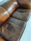 Antikes Patina Schafsleder Sofa, 1920er 14