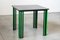 Vintage Black and Green Dining Table in Bold Italian Design, 1980s 1