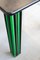 Vintage Black and Green Dining Table in Bold Italian Design, 1980s 6