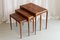 Modern Danish Rosewood Nesting Tables by Johannes Andersen for CFC, 1960s, Set of 3, Image 1