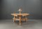 Mobilier de Salle à Manger Brutaliste avec Chaises en Chêne et Grande Table Triangulaire avec Etagère, Pays-Bas, 1960s, Set de 8 22