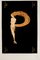 Erté, Letter P, Lithograph and Screen Print, 1976 1