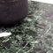 Mesa de centro cuadrada con tablero de mármol verde, años 60, Imagen 6