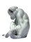 Mono Art Déco de porcelana de Gebrüder Heubach, Alemania, 1920, Imagen 2