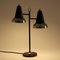 Mid-Century Adjustable Brass Double Shade Lamp attributed to Jacques Biny for Luminalité, 1950s 2