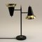 Mid-Century Adjustable Brass Double Shade Lamp attributed to Jacques Biny for Luminalité, 1950s 7