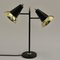 Mid-Century Adjustable Brass Double Shade Lamp attributed to Jacques Biny for Luminalité, 1950s 8