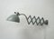 French Grey Scissor Lamp, 1950s 1