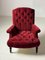 Chaises Berger en Velours Rouge, France, Set de 2 5