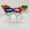 Wine Glasses in Lead Crystal attributed to Hofbauer Crystal, Baviera, Germany, 1970s, Set of 6 4