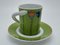 Espresso Collection Cup and Saucer No. 35 by Frauke Jaruntowski for Rosenthal Studio-Zeile, 1990s, Set of 2 1