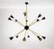 Mid-Century Sputnik Chandelier in Brass, 1960s, Image 4