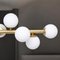 Brass Glass Spheres Suspension Lamp, Image 5