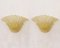 Vintage Italian Goldish Murano Glass Wall Sconces with Grit, 1990s, Set of 2, Image 2