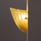 Vintage Italian Goldish Murano Glass Wall Sconces with Grit, 1990s, Set of 2, Image 5