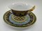 Russsian Dream Tea Cup and Saucer by Versace for Rosenthal, 2017, Set of 2 1