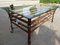 Vintage Wrougt Iron and Leather Coffee Table 6