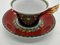 Le Roi Soleil Tea Cup and Saucer by Versace for Rosenthal, 2017, Set of 2 4
