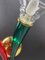 Ducale Hand Blown Red and Green Murano Glass Sconce by VeArt, 1970 8