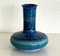Collectors Vase in Rimini Blu Design by Aldo Londi for Bitossi, 1970s 1