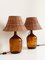 Lampade da tavolo Mid-Century in vimini, anni '50, set di 2, Immagine 12