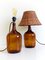 Lampade da tavolo Mid-Century in vimini, anni '50, set di 2, Immagine 5