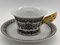 Marqueterie Teetasse mit Untertasse von Versace für Rosenthal, 2017, 2er Set 1