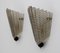 Italian Modern Murano Glass Textured Wall Sconces, 1980s, Set of 2 3